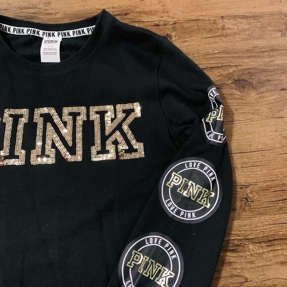 VS PINK BLING PULLOVER / MEGA BLING SWEATPANTS OUTFIT S - Picture 8 of 13